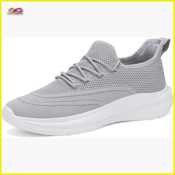 Men's Slip On Running Shoes Lightweight Breathable Mesh Sneakers Non Slip